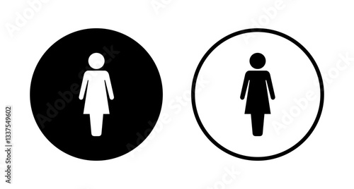 Female icon logo design. woman sign and symbol