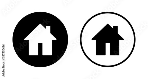 House icon logo design. Home sign and symbol