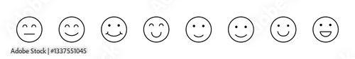 smile icon set. smile emoticon icon. feedback