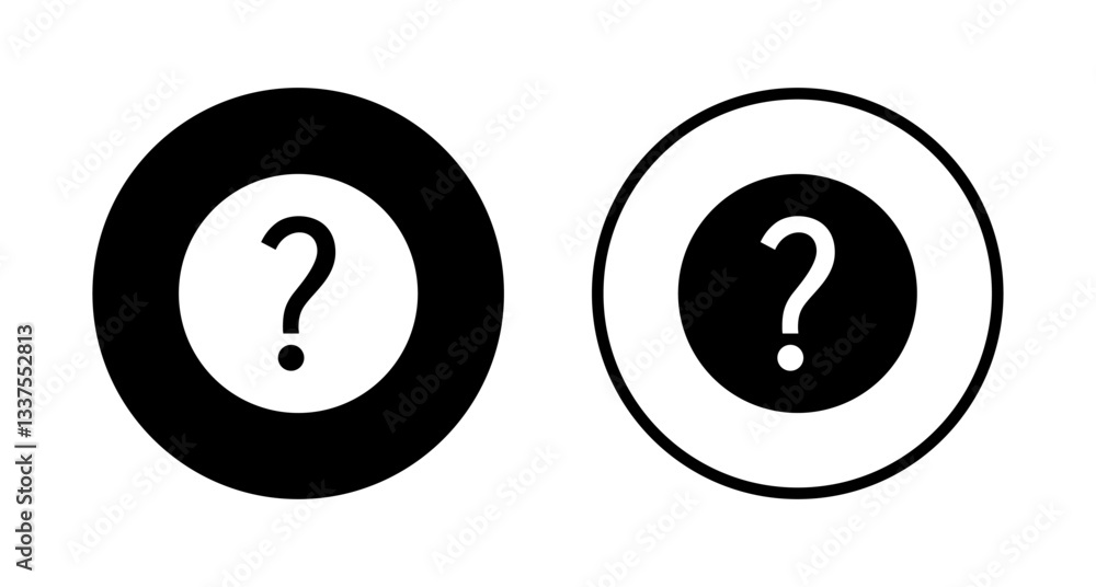 Question icon logo design. question mark sign and symbol Question icon logo design. question mark sign and symbol