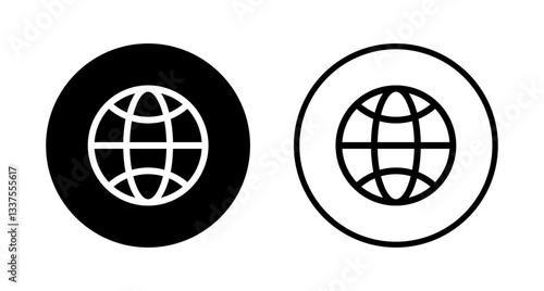 Web icon logo design. go to web sign and symbol. web click icon. Global search icon