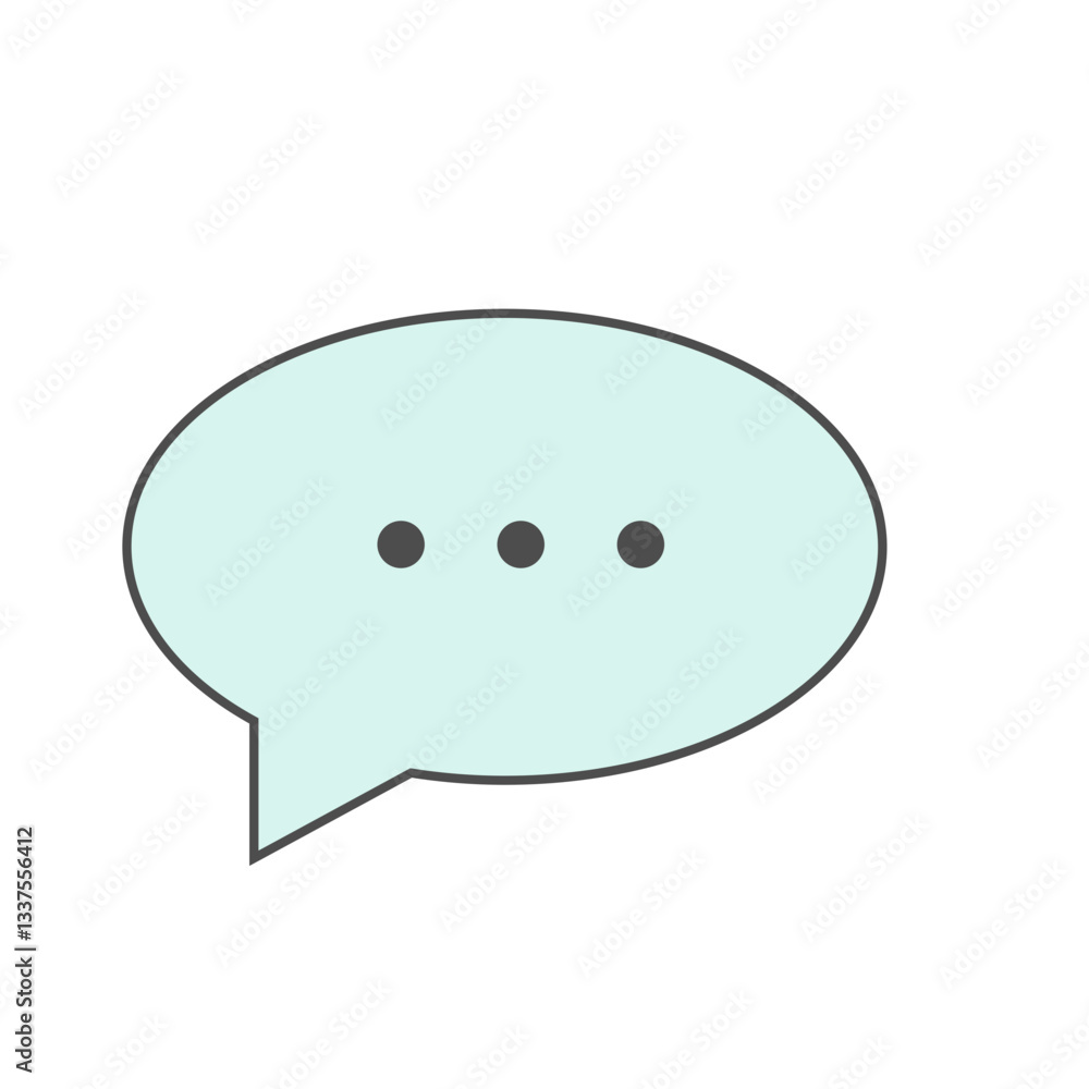Colorful Speech Bubble Set with Various Shapes Colorful Speech Bubble Set with Various Shapes
