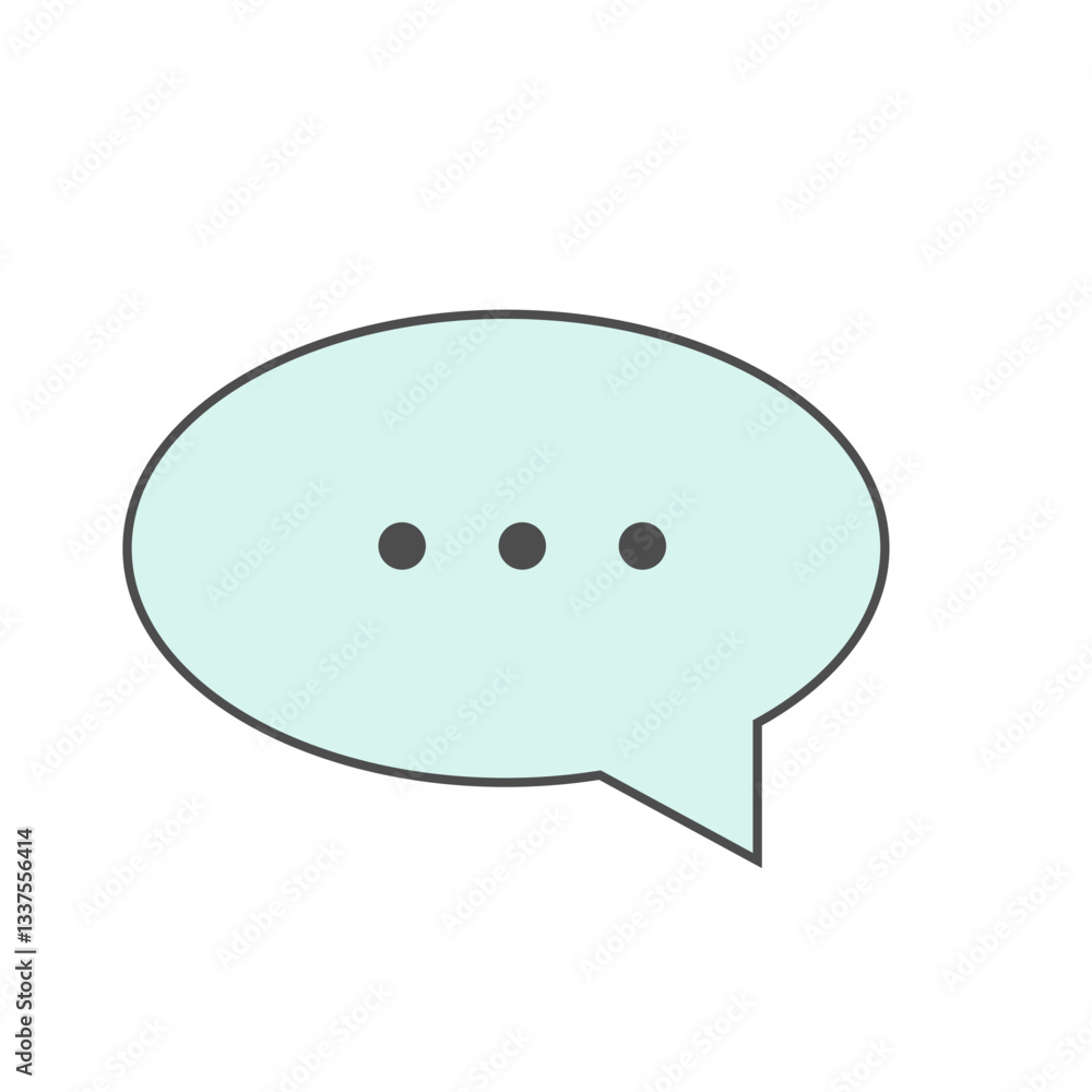 Colorful Speech Bubble Set with Various Shapes Colorful Speech Bubble Set with Various Shapes
