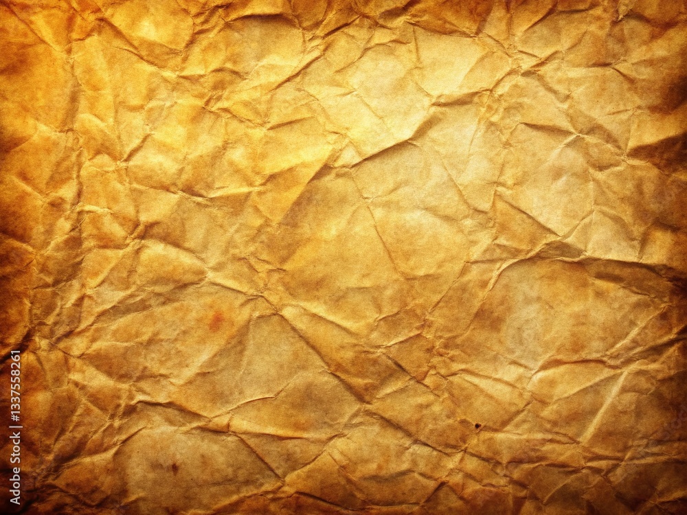 Fototapeta premium Aged Paper Texture: Grunge Background with Copy Space - Vintage Document