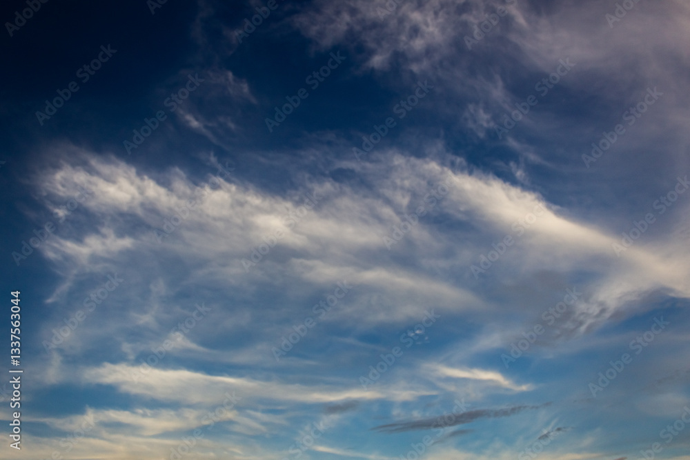 Fototapeta premium clouds in the blue sky background.Sky clouds.Sky with clouds weather nature cloud blue