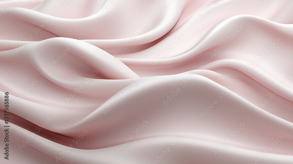 Obraz premium Soft Pink Draped Fabric Abstract Background