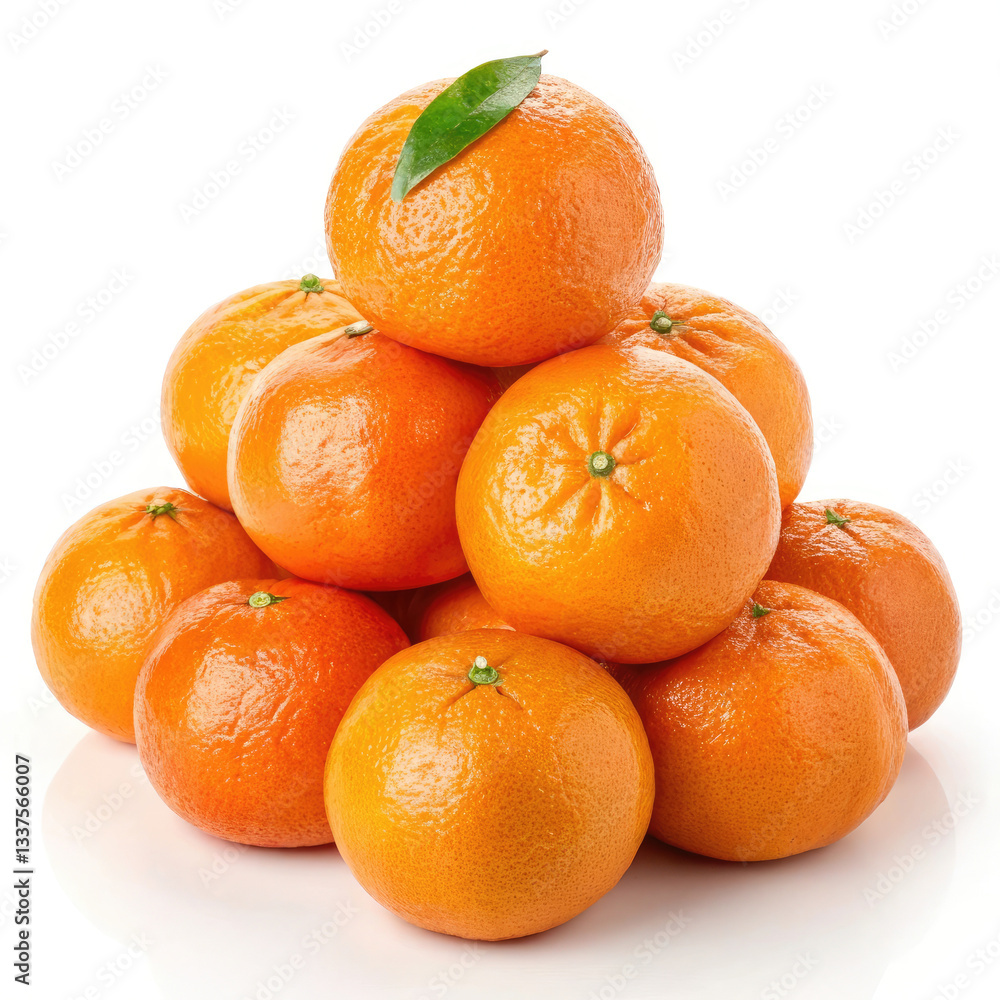 tangerines on a white background tangerines on a white background