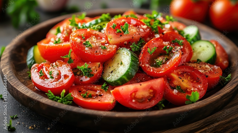 Fresh Tomato and Cucumber Salad (2) Fresh Tomato and Cucumber Salad (2)