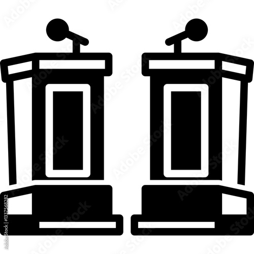 Debate  glyph icon