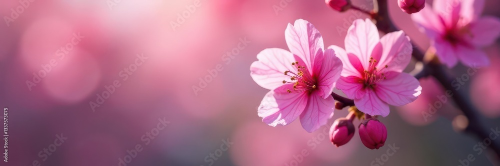 Close-up view of vibrant sakura branch against blurred background , beautiful, sakura Close-up view of vibrant sakura branch against blurred background , beautiful, sakura
