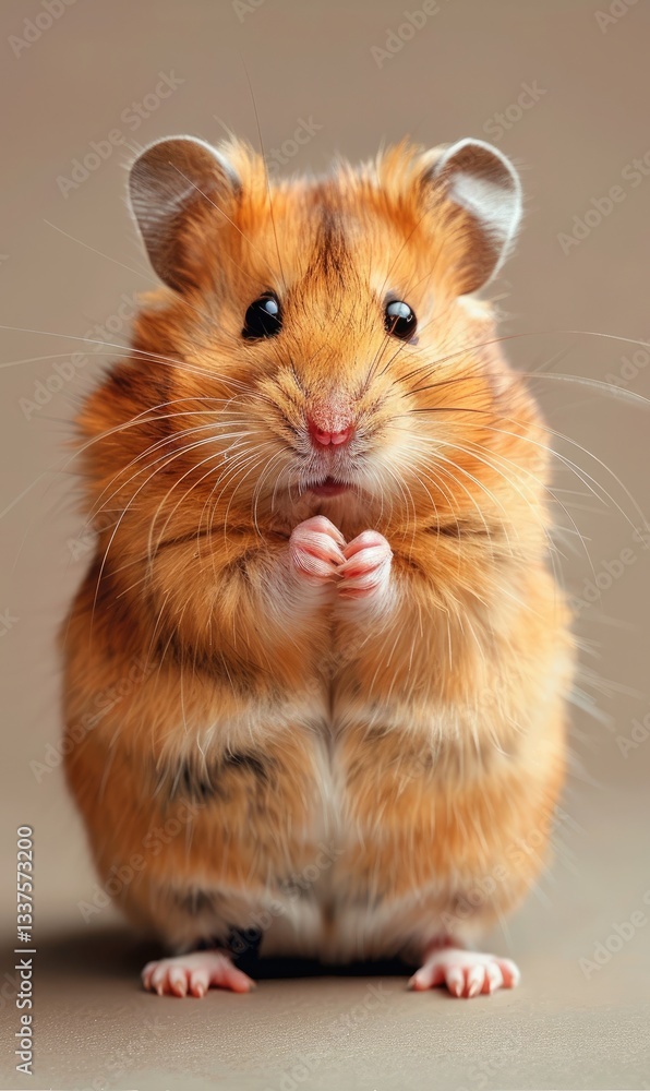cute hamster pet background with fur and cute small shape Generate AI cute hamster pet background with fur and cute small shape Generate AI