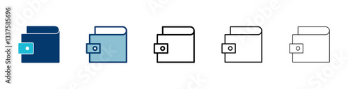 Wallet Icon vector isolated on white background. money wallet icon