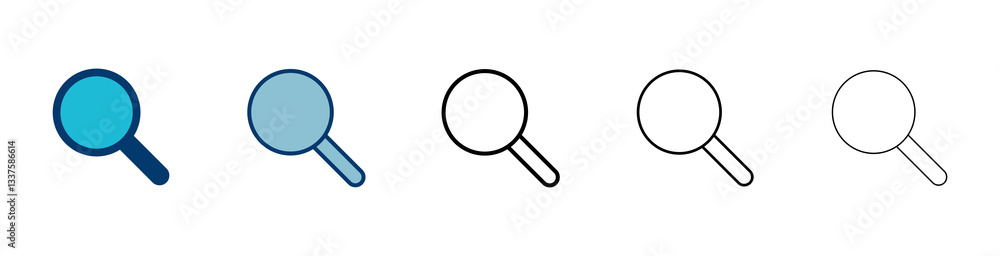 Search icon vector isolated on white background. Glass vector icon. search magnifying glass icon. Find Search icon vector isolated on white background. Glass vector icon. search magnifying glass icon. Find