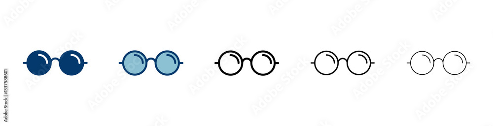 Glasses icon vector isolated on white background. Stylish Eyeglasses. Glasses vector. Optical concept Glasses icon vector isolated on white background. Stylish Eyeglasses. Glasses vector. Optical concept