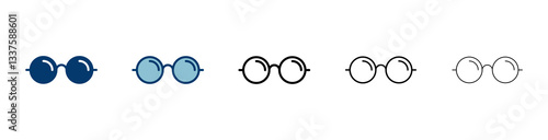 Glasses icon vector isolated on white background. Stylish Eyeglasses. Glasses vector. Optical concept