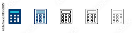 Calculator icon vector isolated on white background. Calculator vector icon. Accounting icon