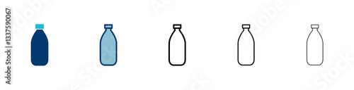Bottle icon vector isolated on white background. Bottle vector icon