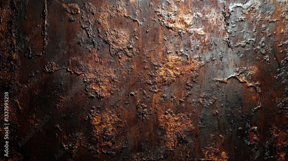 Detailed image of a rusty and textured metal background surface Detailed image of a rusty and textured metal background surface