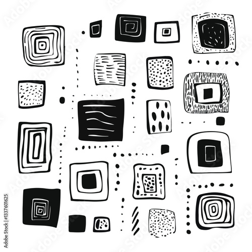 Hand-drawn Sketch Frames Doodle Collection in EPS Format