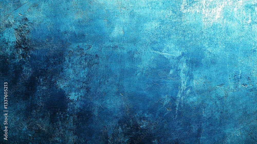 Obraz premium A textured surface displays varying shades of cool blue colors