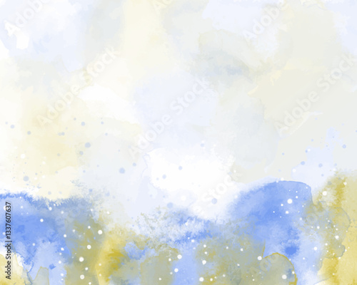 Abstract colorful watercolor for background. Digital art painting