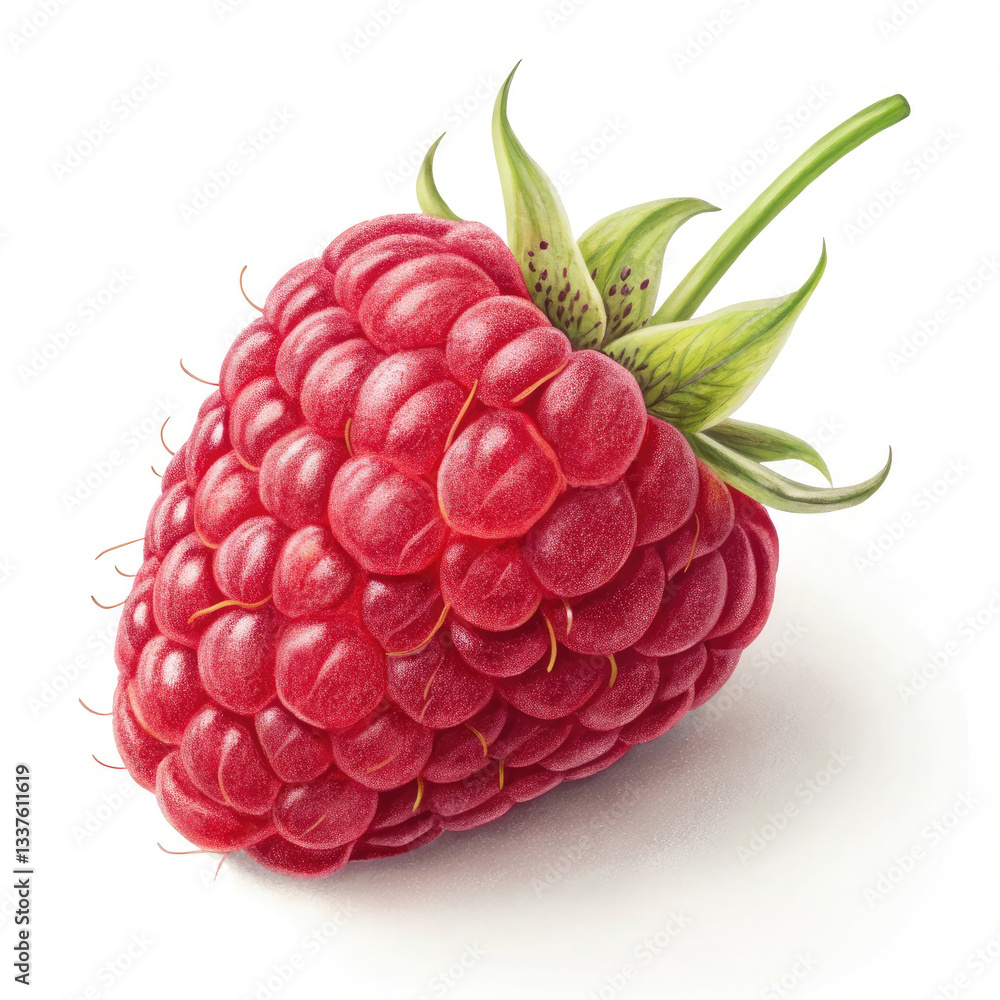 raspberry isolated on white raspberry isolated on white