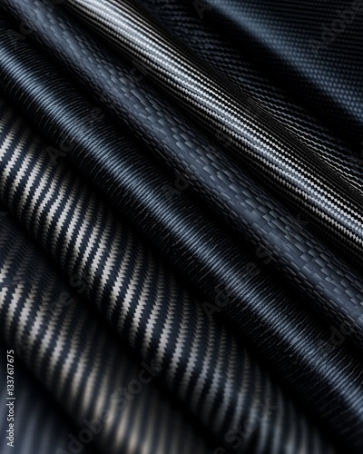 Wallpaper Mural Close-Up of Carbon Fiber Sheets with Diagonal Weave Pattern Torontodigital.ca