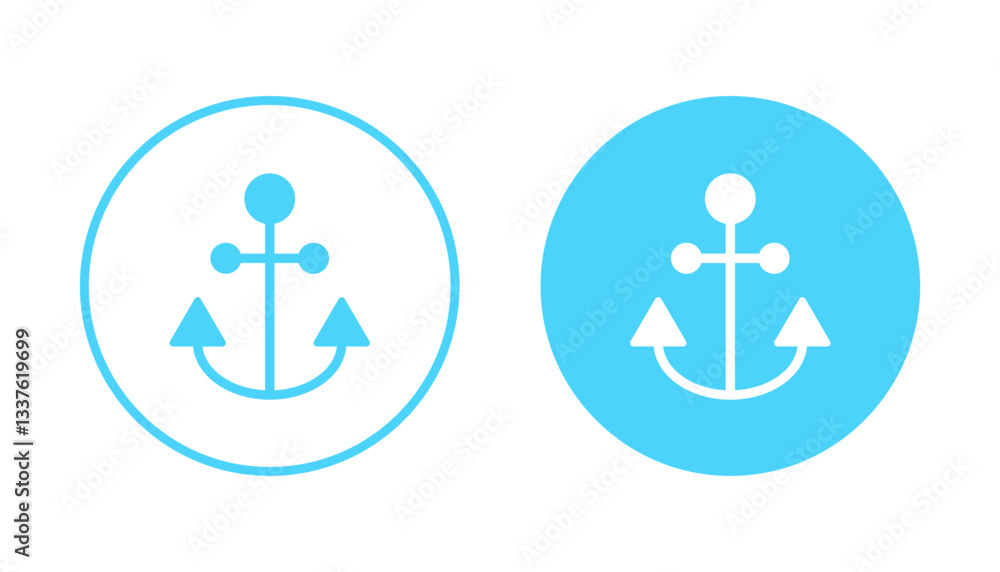 Anchor icon vector. Anchor sign and symbol. Anchor marine icon. Anchor icon vector. Anchor sign and symbol. Anchor marine icon.