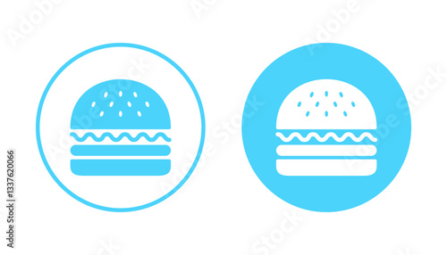 Burger icon vector. burger sign and symbol. hamburger