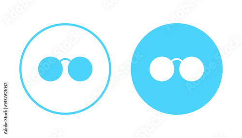 Glasses icon vector. Glasses sign and symbol