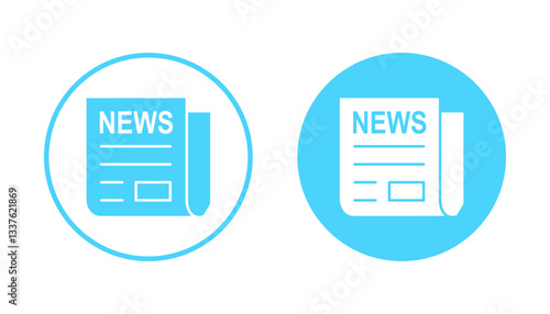 Newspaper icon vector. news paper sign and symbolign
