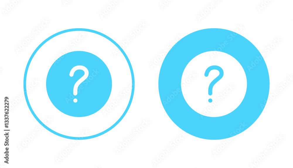 Question icon vector. question mark sign and symbol Question icon vector. question mark sign and symbol