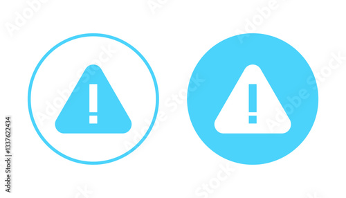 Exclamation danger icon vector. attention sign and symbol. attention sign