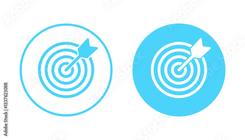 Target icon vector. goal icon vector. target marketing sign and symbol