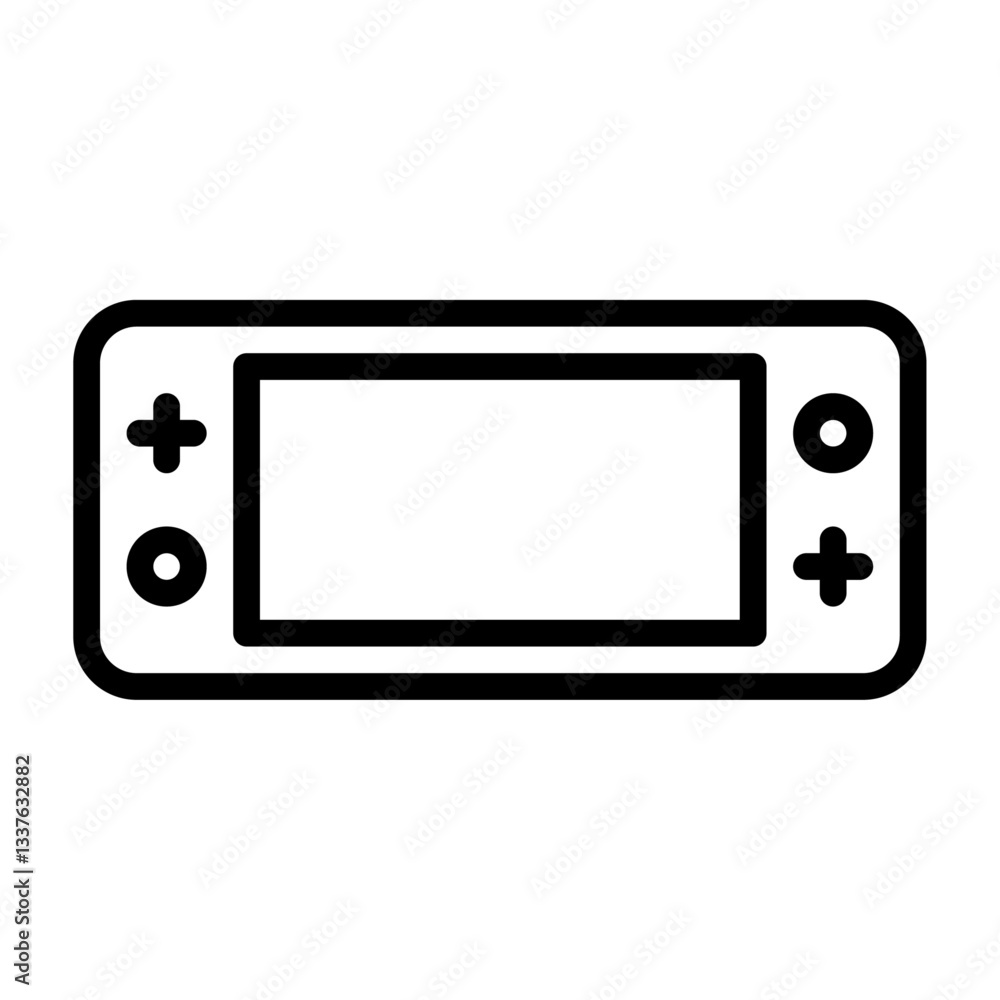 Game Console outline icon. gaming line illustration.
Game Console outline icon. gaming line illustration.