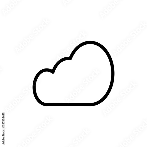 Cloud icon vector illustration. cloud sign and symbol