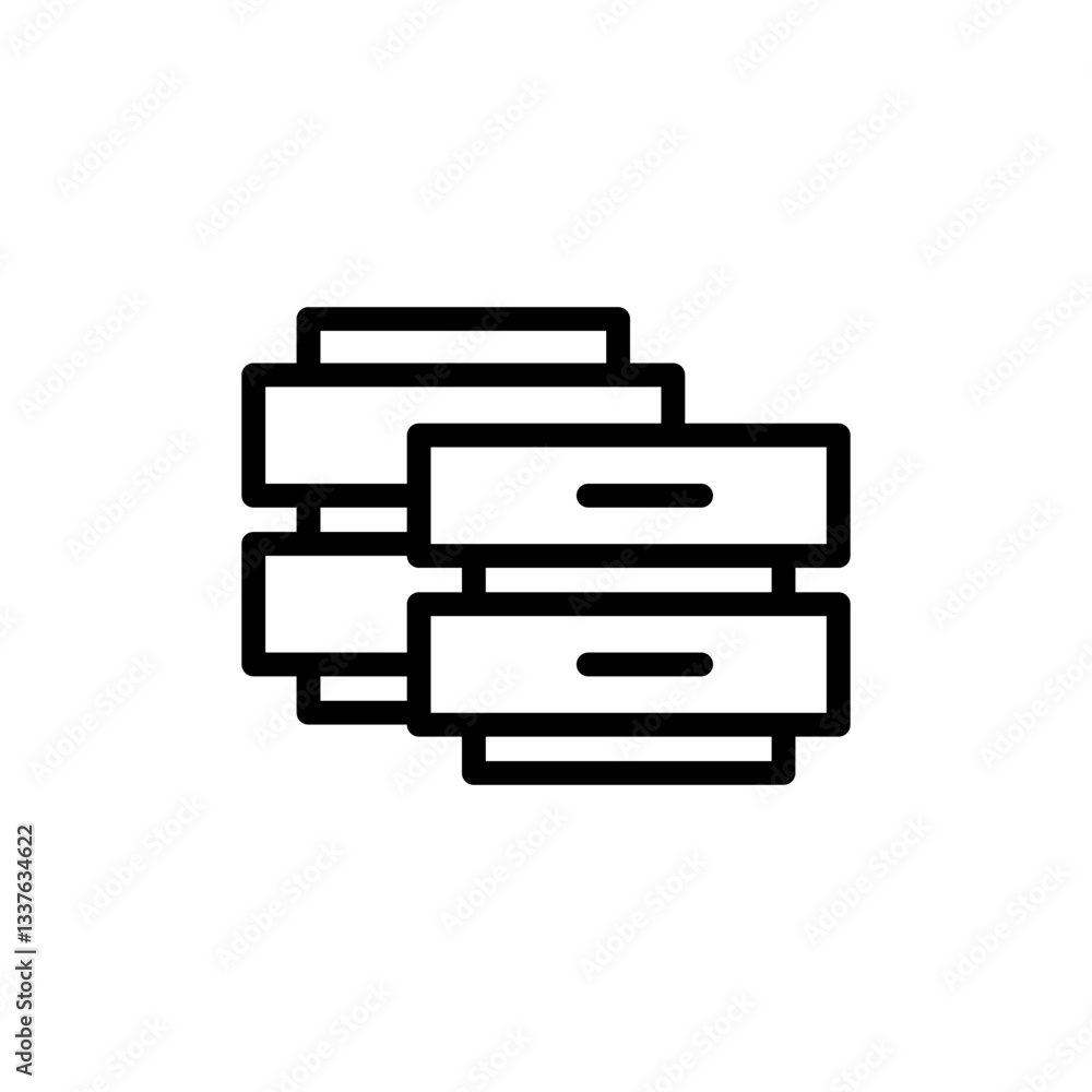 Database icon vector illustration. database sign and symbol Database icon vector illustration. database sign and symbol