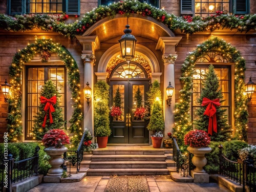 Wallpaper Mural Festive Christmas Holiday Decor Architectural Photography Torontodigital.ca