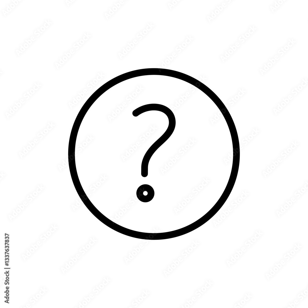Question icon vector illustration. question mark sign and symbol Question icon vector illustration. question mark sign and symbol