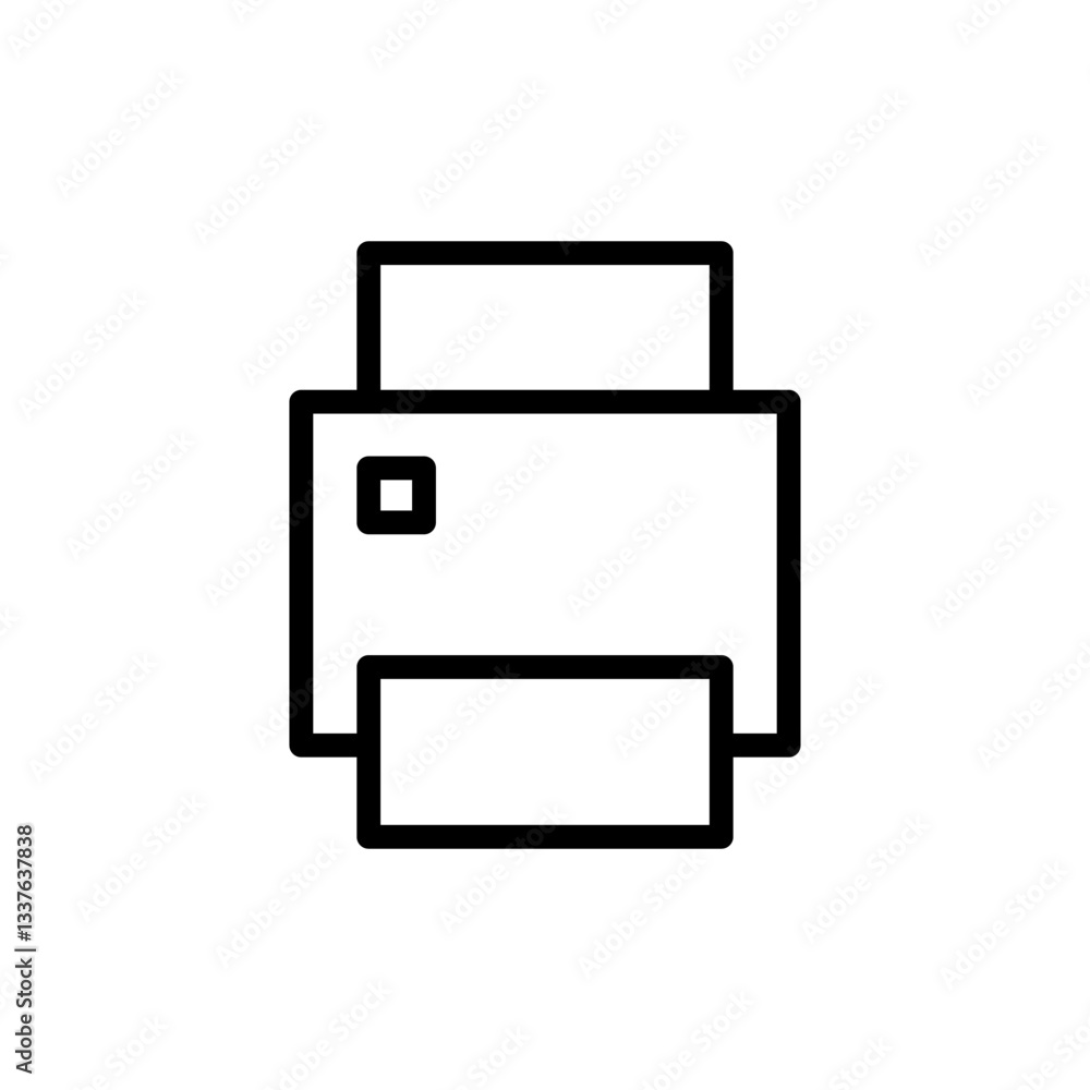 Print icon vector illustration. printer sign and symbol Print icon vector illustration. printer sign and symbol