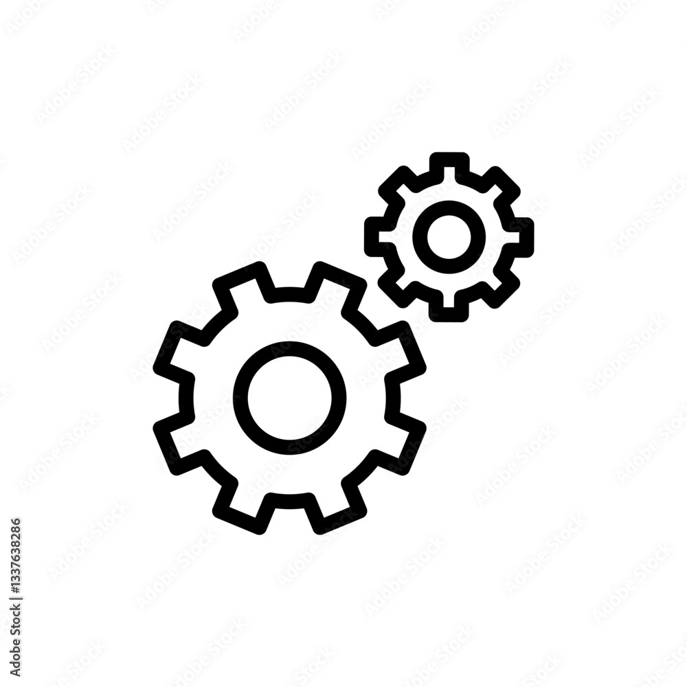 setting Icon vector illustration. Cog settings sign and symbol. Gear Sign setting Icon vector illustration. Cog settings sign and symbol. Gear Sign