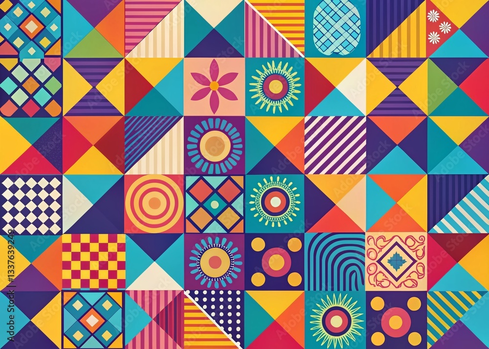 Flat Design Creative Ideas Inspiration: Colorful Abstract Shapes and Geometric Patterns Flat Design Creative Ideas Inspiration: Colorful Abstract Shapes and Geometric Patterns