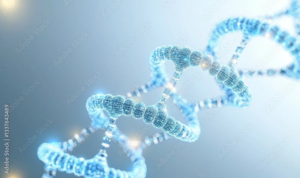 new matter and atoms concept. 3D representation of a DNA double helix structure. new matter and atoms concept. 3D representation of a DNA double helix structure.