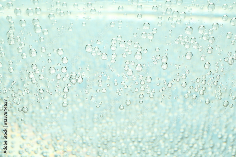 Refreshing soda water as background, closeup view Refreshing soda water as background, closeup view