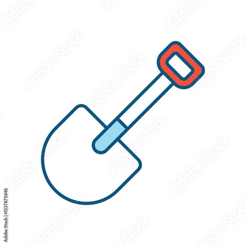 Shovel vector icon 