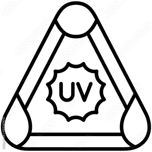 Uv radiation Icon