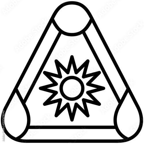 Optical radiation Icon