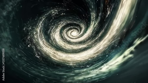 Wallpaper Mural Visualizing a cosmic whirlpool filled with stars and energy in deep space environment Torontodigital.ca