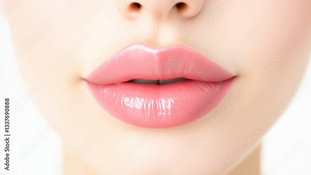 close up beautiful lips of woman, Generative AI, fashionable, commercial close up beautiful lips of woman, Generative AI, fashionable, commercial