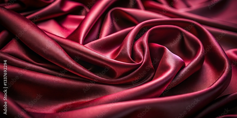 Luxurious Burgundy Fabric Background with Copy Space - Long Exposure Photography Luxurious Burgundy Fabric Background with Copy Space - Long Exposure Photography
